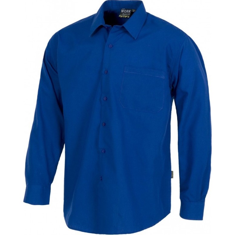 Chemise de travail à col classique à manches...