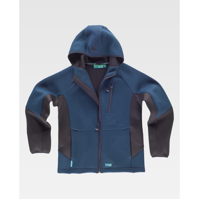 Veste de travail à capuche à fermeture éclair...