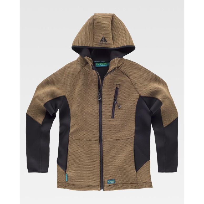 Veste de travail à capuche à fermeture éclair...