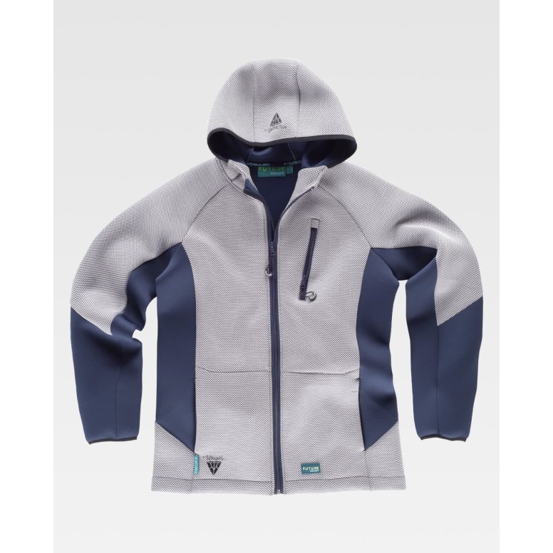 Veste de travail à capuche à fermeture éclair...