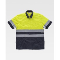 Chemise de travail à manches courtes haute visibilité C3811 - Workteam