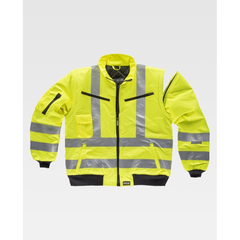 Veste de travail rembourrée haute visibilité...