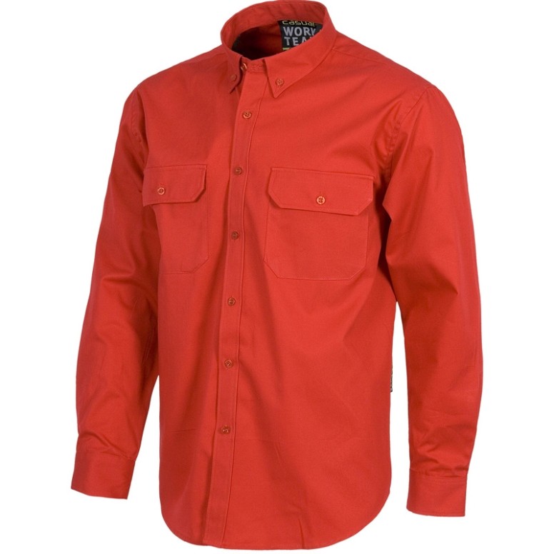 Chemise de travail sportive en coton à manches...