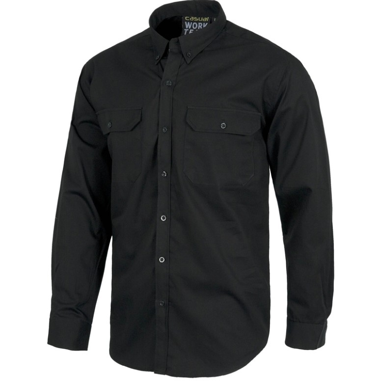 Chemise de travail sportive en coton à manches...