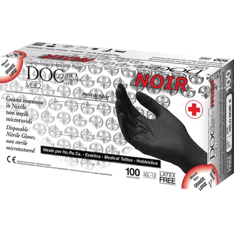 Gants jetables en nitrile sans poudre, de...
