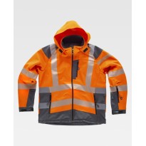 Veste de travail haute visibilité en workshell avec capuche S9211 - Workteam