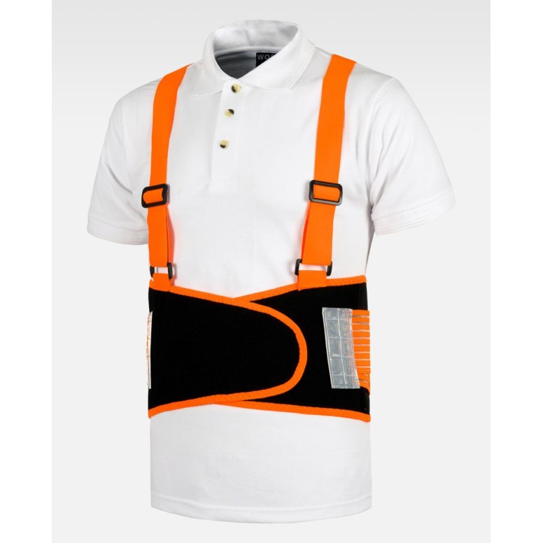 Ceinture lombaire élastique avec bretelles...