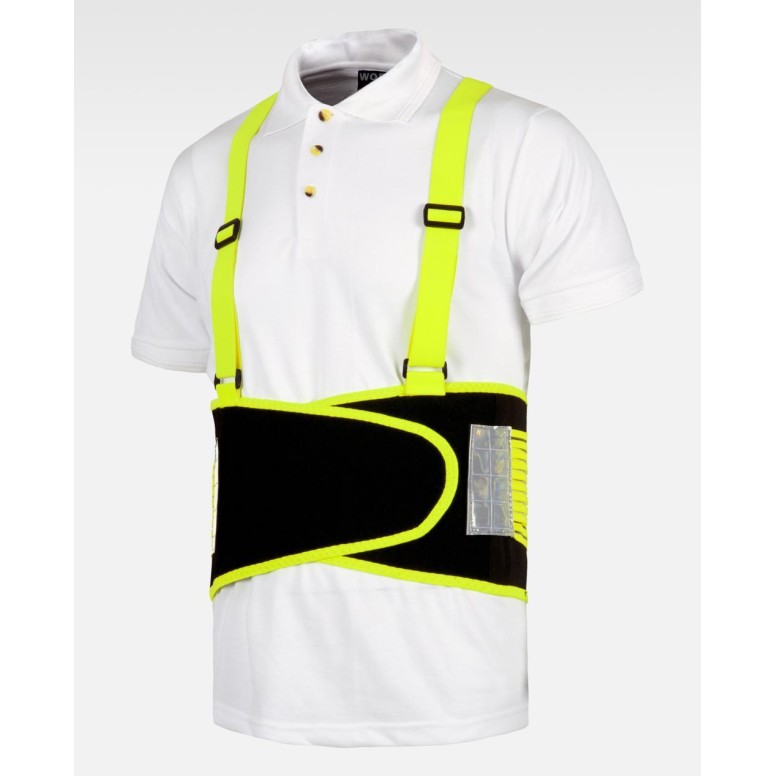 Ceinture lombaire élastique avec bretelles...