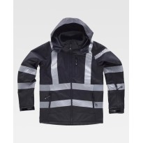 Veste de travail haute visibilité en workshell avec...