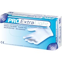 Gants jetables en latex sans poudre, de couleur blanche - 100 pièces