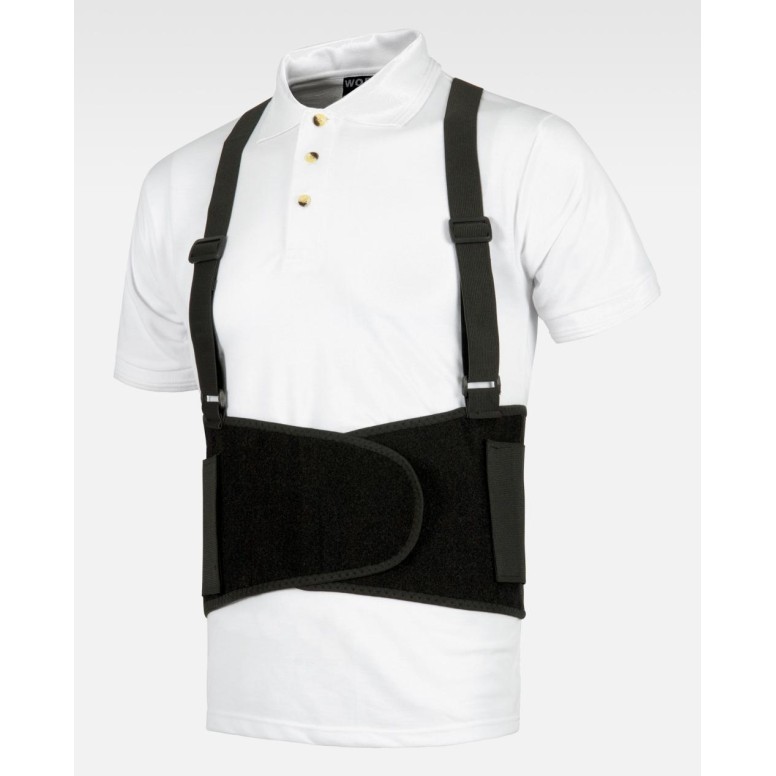 Ceinture lombaire élastique avec bretelles...