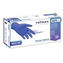 Gants en nitrile hypoallergéniques sans poudre Reflexx N71 2