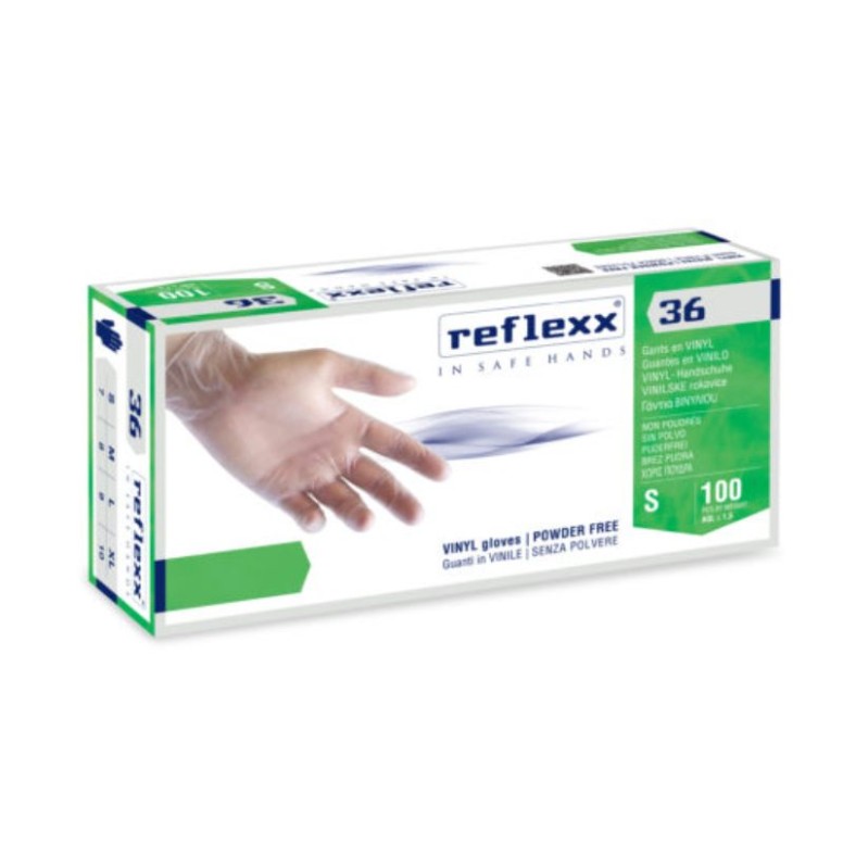 Gants en vinyle sans poudre Reflexx R36