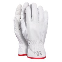 12 Paires - Gants de travail en cuir pleine fleur de bovin EN 388 005/B