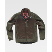 Veste de travail en Workshell avec Tissu Avant Caccia...