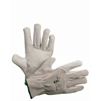 Gants de travail en cuir fleur avec dos en croûte 016/1 2