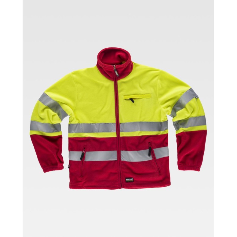 Veste en Polaire de Travail Haute Visibilité...