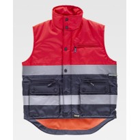 Gilet de travail rembourré bicolore haute visibilité S4037 - Workteam