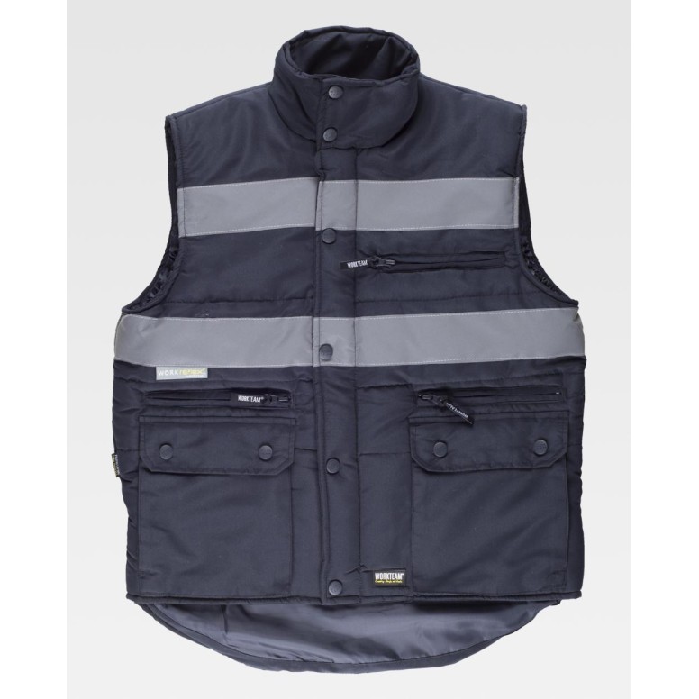 Gilet de travail rembourré à poches multiples...