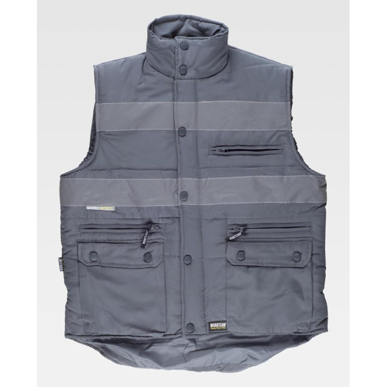 Gilet de travail rembourré à poches multiples...