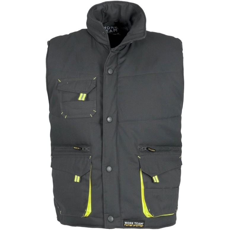 Gilet de travail d'hiver rembourré à poches...