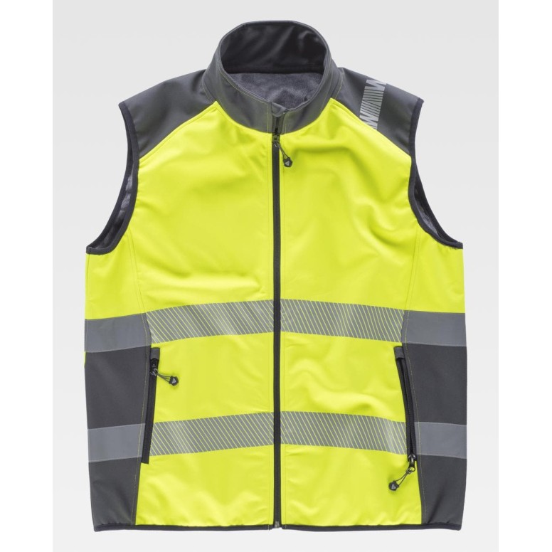 Gilet de travail Workshell Haute Visibilité...