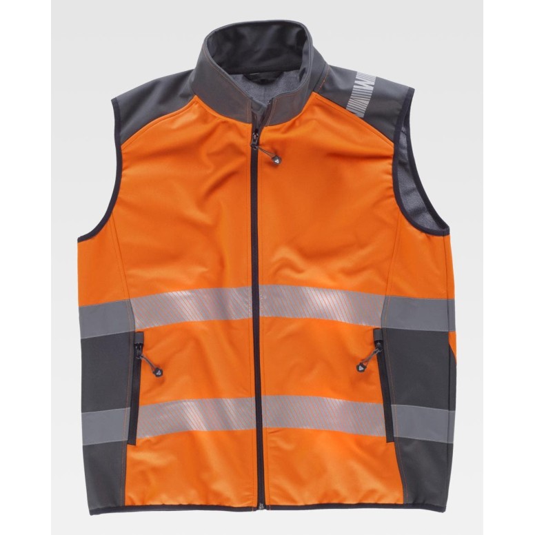 Gilet de travail Workshell Haute Visibilité...