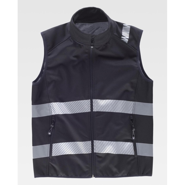 Gilet de travail Workshell Haute Visibilité...