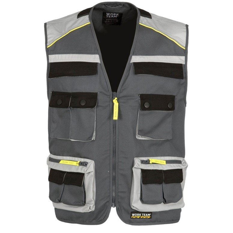 Gilet safari estival multi-poches avec détails...