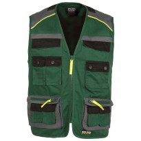 Gilet safari estival multi-poches avec détails réfléchissants - Workteam