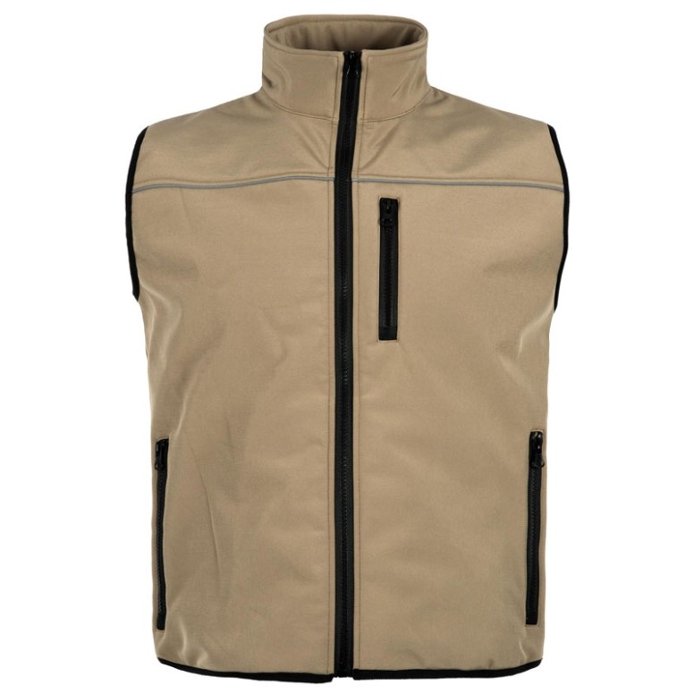 Gilet Workshell d'hiver à poches multiples avec...