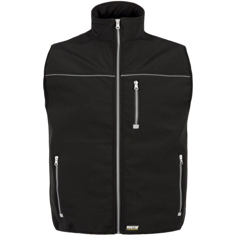 Gilet Workshell d'hiver à poches multiples avec...