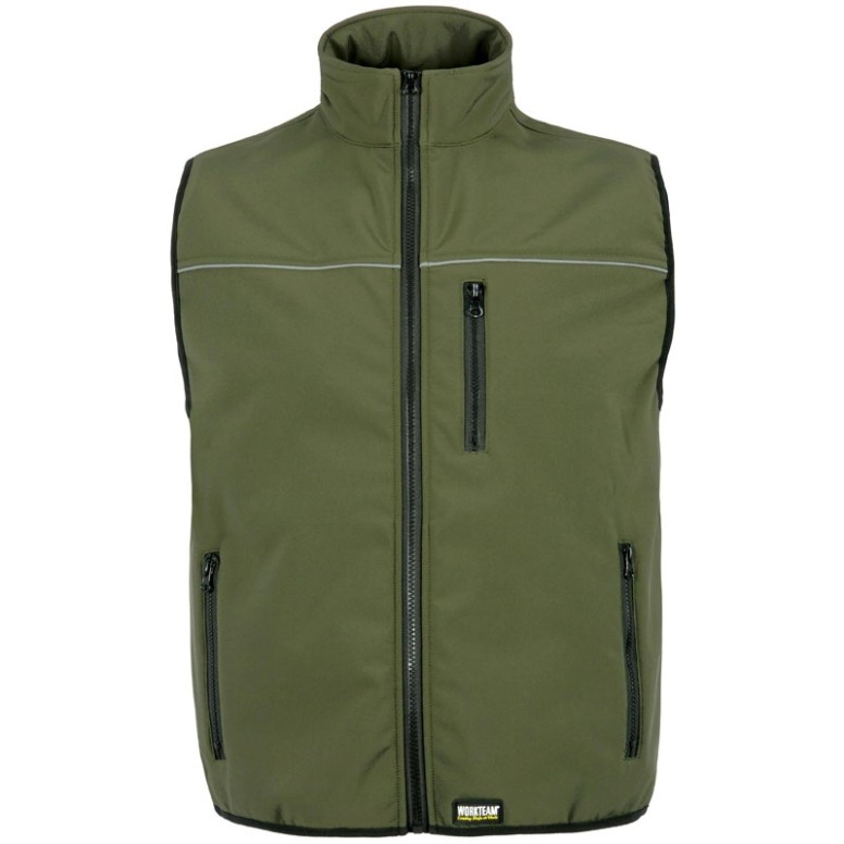 Gilet Workshell d'hiver à poches multiples avec...