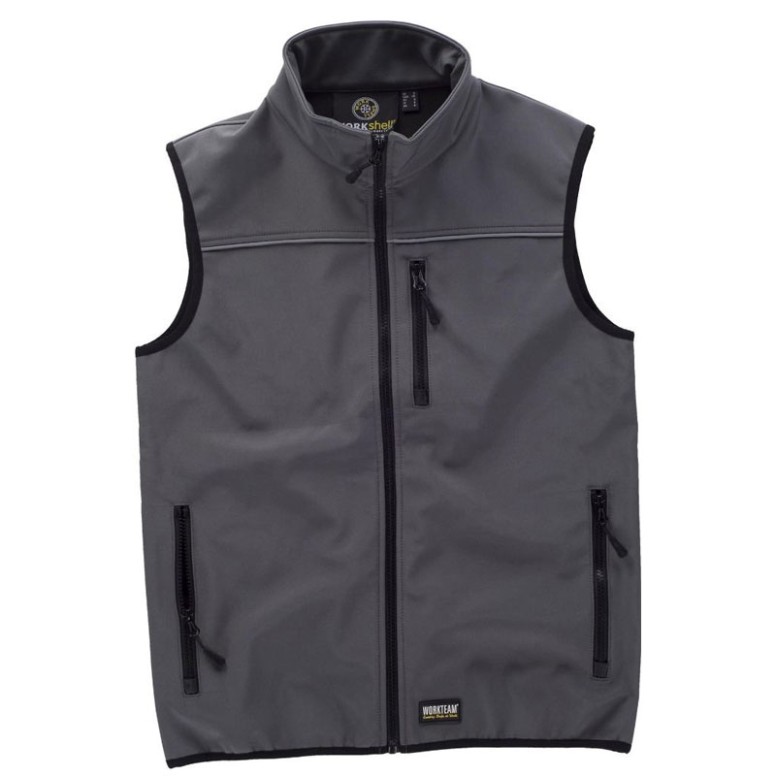 Gilet Workshell d'hiver à poches multiples avec...