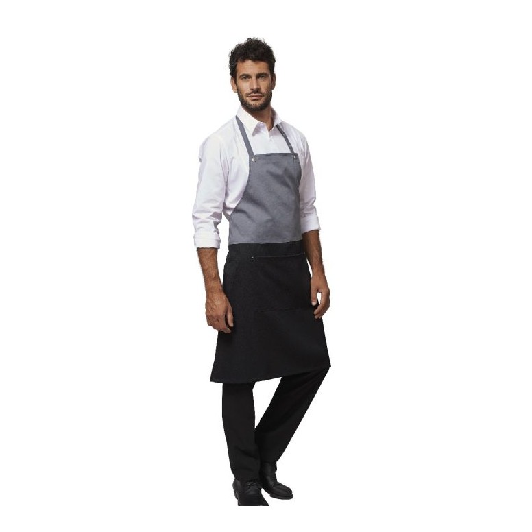 Tablier avec bavette unisexe Siggi Horeca Rocco...