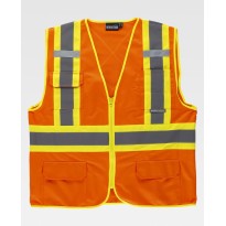 Gilet de travail haute visibilité à fermeture éclair et poches C3621 - Workteam