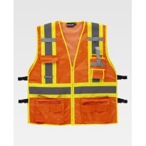 Gilet de travail haute visibilité avec fermeture éclair... 2