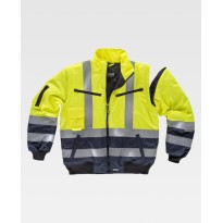 Veste de travail bicolore haute visibilité C3730 - Workteam