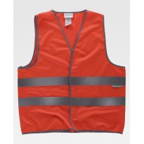 Gilet de travail à fermeture adaptable haute visibilité HVTT02 - Workteam