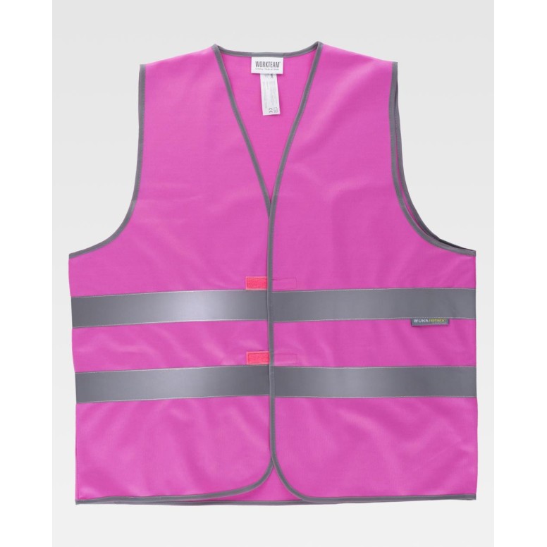 Gilet de travail à fermeture Velcro haute...
