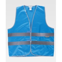Gilet de travail à fermeture Velcro haute visibilité HVTT03 - Workteam