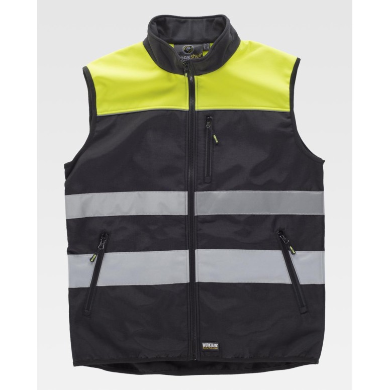 Gilet de travail combiné extensible haute...
