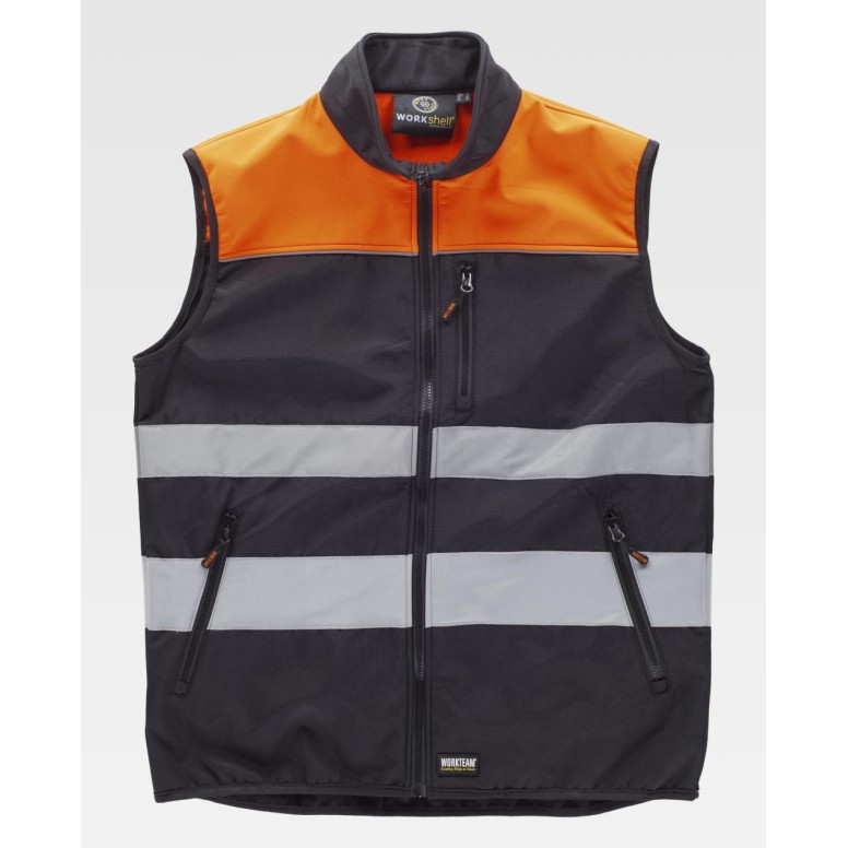 Gilet de travail combiné extensible haute...