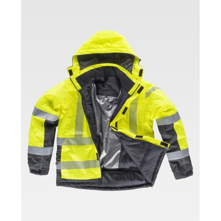 Manteau de travail rembourré haute visibilité...
