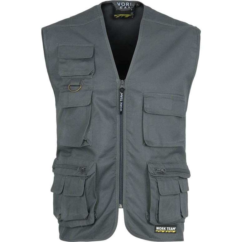 Gilet de travail estival à poches multiples -...