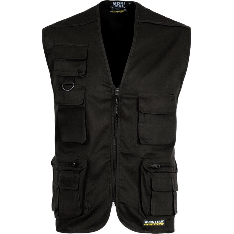Gilet de travail estival à poches multiples -...