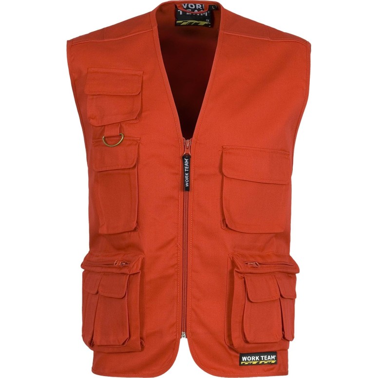 Gilet de travail estival à poches multiples -...