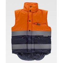 Gilet de travail matelassé bicolore haute visibilité S4035 - Workteam