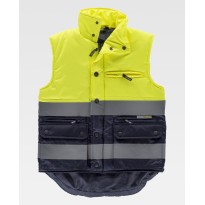 Gilet de travail matelassé bicolore haute visibilité S4035 - Workteam