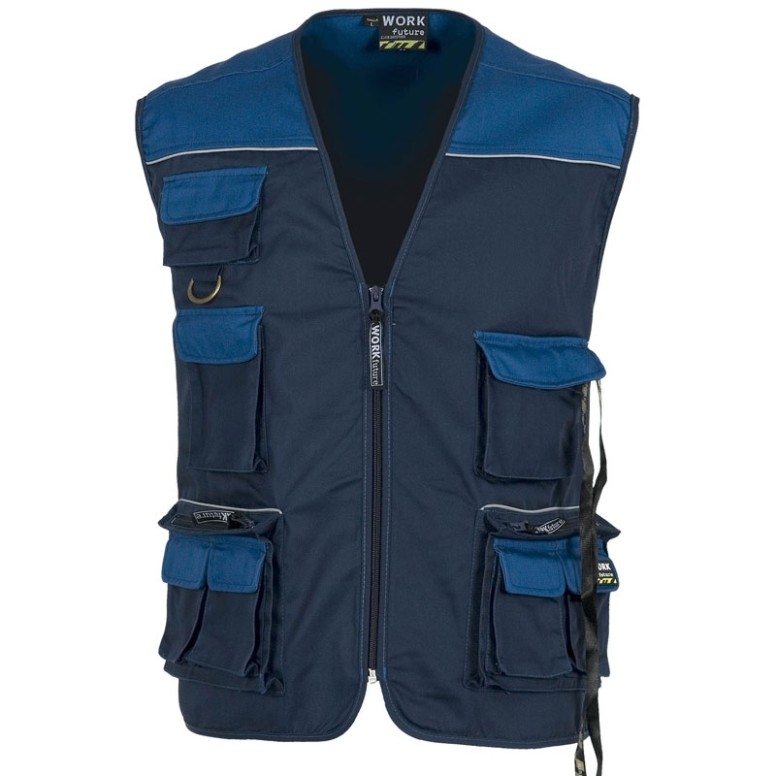 Gilet de travail estival à poches multiples...